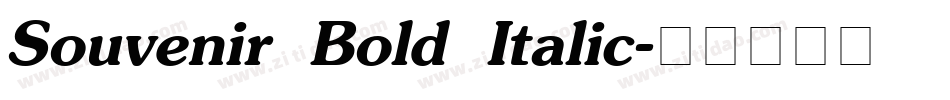 Souvenir Bold Italic字体转换